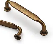 Asidrama 10 Pack 3.75 Inch(96mm) Antique Brass Kitchen Cabinet Handles, Cabinet Pulls Vintage Retro Kitchen Cabinet Hardware for Cupboard Drawer Handles Dresser Pulls, 3.75/'' Hole Center