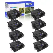Compatible for HP CE390X 90X LaserJet Enterprise 600 Toner Cartridge - 8 Pack