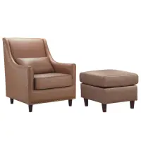 在飛比找Yahoo奇摩購物中心優惠-文創集 婓爾 時尚柔感乳膠皮革單人沙發椅/主人椅組合(四色可