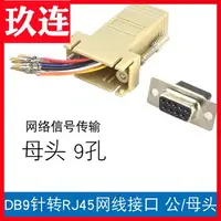 在飛比找樂天市場購物網優惠-RJ45轉串口 網頭轉RS232 RJ45轉9孔 網口轉DB