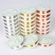 Copper Round Wire String Beading Cord DIY Handmade Jewelry Making Craft 0.2-1mm