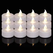 Battery Operated LED Tea Lights:200 Pack LED Flameless Bright Flickering Cand...