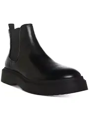 Madden Mens Black Goring Comfort Aillem Round Toe Wedge Boots Shoes 9.5 US