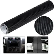Carbon Fibre Vinyl Wrap 4D Gloss Black 50cmx1.51M Car Air Release Film Sticker