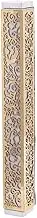 Yair Emanuel Lasercut Pomegranate Mezuzah - Gray with Gold Overlay