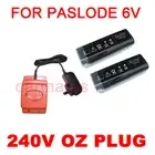 2 Batteries For PASLODE WSQ3490 Cordless gas framing nail gun 6V Ni-MH charger