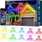 400FT Permanent Outdoor RGB Light,IP67 Waterproof Smart LED Eaves Lights with...