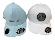 Lot of 2 Travis Matthew 110 Flexfit Adjustable Snapback Hat Blue/White FREE Ship