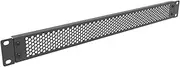 JINGCHENGMEI 1U Perforated Rack Mount Blank Panel - Steel 1U Spacer Panel for 19-Inch Network Cabinet or Server Rack Black, JCM-19NA