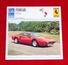 1975-85 Ferrari 308 GTB - Edito-Service, SA collector card