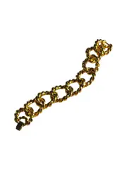 CONSTANTINA VINTAGE | 1990's Gold Plated Chain Link Bracelet | The UNDONE