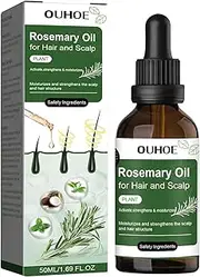 Rosemary Essential Oil for Hair Growth, Enhanced Shine, 100% Pure Natural, Nourishment Scalp, Improves Blood Circulation, Best Serum for Skin, 50ml