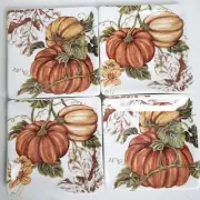 Pumpkin Harvest Porcelain Bread Plate/Soap Dish/Spoon Rest/Autumn/Farmhouse Tabl