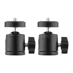 2PCS MINI SWIVEL BALL HEAD TRIPOD HEAD 360 DEGREE ROTATING M