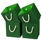 Green Foldable Fabric Cube Storage Bins Cube Storage Organizer Bins Storage C...