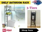 3 Tier Over the Toilet Storage Shelf Bathroom Laundry Washing Machine Towel Rack