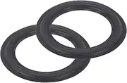 uxcell 2 Pcs 5 Inch Foam Speaker Edge Surround Rings 84x126mm(IDxOD) Perforated Subwoofer Rings Replacement Parts for Speaker Repair or DIY,Black