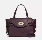 Coach Blake Flap Carryall Satchel Crossbody in Oxblood