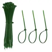 Zip Ties Plastic Cable Ties, Wire Tie 6 Inch - (100 Pack, Dark Green)