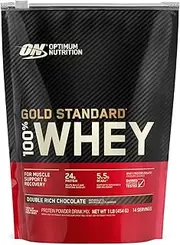 Optimum Nutrition Gold Standard 100% Whey, Double Rich Chocolate, 1 Pound