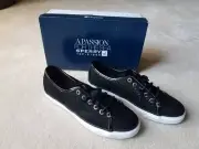 Sperry Top-Sider Seacoast Cavier Black Boat Shoes Sneakers Size 8M New $89