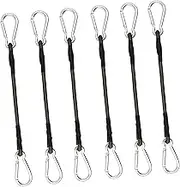 GOOHOCHY 6Pcs Bungee Cords with Hooks Heavy Duty Elastic Ropes for Luggage Tent Fixing and Outdoor Use Durable Binding Straps for Camping Trailers and More