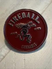 Fireball Cannabis 420 Collectible Enamel Hat Lapel Pin