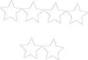 Gatuida 3sets Pentagram Wire for Macramé Catch Kits Cadre Étoile En Catcher Sun Catcher Macrame Cord Kits Pins Garland Frame Dreamcatcher Cottage Core Decor Golden Metal 2pcs*3