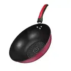 Non Stick Frying Pan Flat Bottom Cooking Wok Cast Iron With Handle 32cm/12.6in