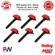 MSD Ignition Coil Blaster Red 6 Pack For 2011-2021 Chrysler, Dodge, Jeep, RAM V6 (for: Jeep)