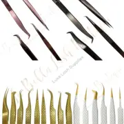 Eyelash Extension Tweezers - Gold - Rose Gold - Black - Silver - White
