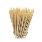 HOPELF 6" Natural Bamboo Skewers for BBQ，Appetiser，Fruit，Cocktail，Kabob，Choco...