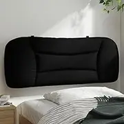 Headboard Cushion Black 107 cm King Single Fabric Bed Accessory