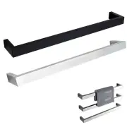 Electric Towel Rail Warmer 1 Bar Radiator Stand Wall Mount Bathroom Heated Rack