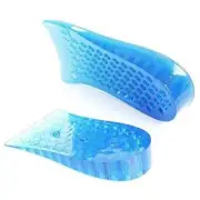 2-layer Height Increase Insole Silicone Heel Cushion Inserts Gel Heel Pads Talle