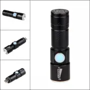Waterproof LED Pocket Flashlight Zoomable LED Torch Mini Penlight Light