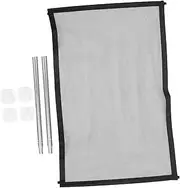Hohopeti 1Set Retractable Pet Safety Gate Mesh Fence for Pets Easy to Install Design for Indoor and Outdoor Use Keeps Pets and Safe Doorways
