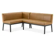Elliot Leather L-Shape Banquette
