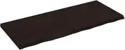 Wall Shelf Dark Brown 120x50x(2-4) cm Treated Solid Wood Oak Storage Display