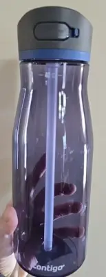 Contigo Ashland 2.0 40OZ Blue Corn New with Push Button Fliptop & Straw