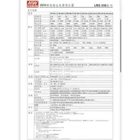 在飛比找蝦皮購物優惠-【CP】明緯電源供應器 LRS-350-12 LRS-350