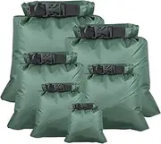 [zolyet] 6 PCS Bag Dry Sack for Drifting Boating Floating Kayaking B Dark green-6pcs