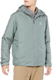 [Salomon] Men's Warm-Up Jacket, OUTRACK Insulated Hoodie, Outertrack Insulated Hoodie, Men's