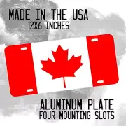 Canada Flag Thin Blue Line Flag Distressed Flag Aluminum License Plate