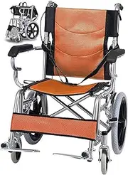Multifuctional Manual Wheelchair,Lightweight Transport Chair,Lightweight Wheelchair,Durable Wheelchairs,Portable and Folding (Color : D)