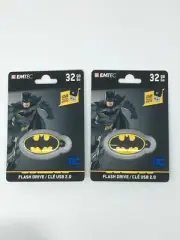 Emtec 2 Pack Batman 32 GB USB 2.0 Flash Drives - New