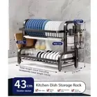 Simplicity Dish Drying Rack 2-Tier Utensil Holder Kitchen Racks Kitchen