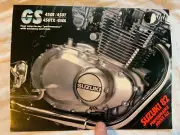 NOS 1982 Suzuki GS450 E T L Motorcycle Dealer Advertising Brochure Sign No S/H