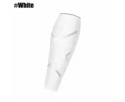2PCS Compression Calf Sleeve Leg Brace Support Pain Relief Gym Running White XL