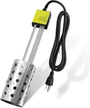 1500W Ul-Listed Immersion Heater, GESAIL Bucket Water Heater with 304 Stainless-